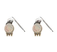2X Congelador -30 - + 30 Celsius AC 250V 16A AC380V Termostato Capilar de Temperatura