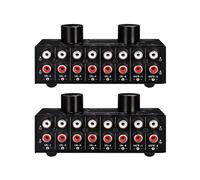 2X Conmutador 6 en 2 Salidas O de Altavoces Selección Señal Fuente Sonido Estéreo, Interfaz Adopta Interruptor Manual Diseño