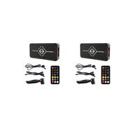 2X Controlador ARGB PWM Control Remoto Inalámbrico Hub de Ventilador Controlador PWM ARGB Adaptador de Concentrador Computadora PC Caja Caja Radiador