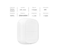 2X Controlador Botón Pulsador Inalámbrico con Interruptor Escena Inteligente WiFi Tuya, Automatización Escenarios, Dispositivos Domésticos
