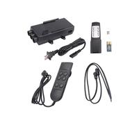 2X Controlador de Actuador Lineal Eléctrico, Kit de Control Remoto Inalámbrico con Cable de 1 A 2 Canales para Actuadores de Motor/Lineales, Enchufe