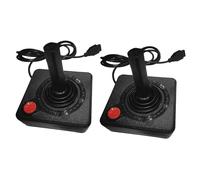 2X Controlador de Joystick para Juegos para 2600 Game Rocker con Palanca de 4 VíAs Y BotóN de AccióN Simple Gamepad Retro