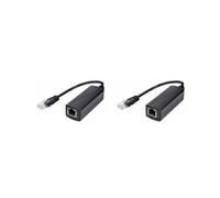 2X Convertidor POE de 48V A 24 V con 100M de Velocidad Ethernet PoE A 24 Regulador de Voltaje Modo B para MikroTik Pasivo
