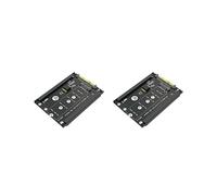 2X Convertidor Vertical de Adaptador M.2 NVME Key M SSD A SFF-8639 U.2 con Soporte de Marco 2230 2242 2260 2280 M.2 SSD
