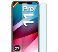 2x Cristal Real para Apple iPhone 11 Pro Lámina Blindada HD Móvil Protector P...