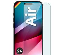 2x Cristal Real para iPhone Air Lámina Blindada Móvil Vidrio Templado Protect...