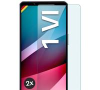 2x Cristal Real para Sony Xperia 1 VI Lámina Blindada Vidrio Templado Protect...