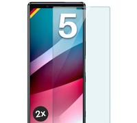2x Cristal Real para Sony Xperia 5 Lámina Blindada HD Cristal Templado Protec...