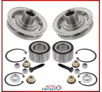 2x Cubo 5x100 + Cojinete Rueda Delantero para Golf 3Gti 16V VR6 Randy Passat 35i