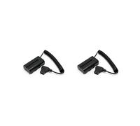 2X D-Tap En Espiral Una L-Series F550 Cable Simulado de Batería para Feelworld/Atomos Shinobi Small Hd/Andycine Camera Monitor
