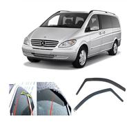2X Deflectores de Aire Compatible con Mercedes Vito Viano V Class W639 2003-2014 MK2 Derivabrisas protección Sol Lluvia Nieve Viento Vidrio acrílico PMMA de Primera Calidad
