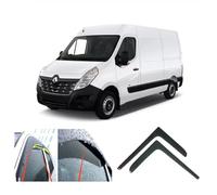 2x Deflectores de Aire Compatible con Renault Master Nissan NV400 Opel Movano 2010 - presente Derivabrisas protección sol lluvia nieve viento Vidrio acrílico PMMA de primera calidad
