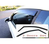 2X Deflectores de Aire Compatible con Seat Ibiza 2008-2017 Mk4 Tipo 6J 3 Puertas Derivabrisas protección Sol Lluvia Nieve Viento Vidrio acrílico PMMA de Primera Calidad
