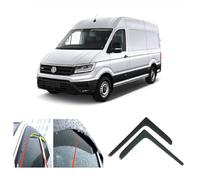 2X Deflectores de Aire Compatible con V W Crafter Man TGE 2017-presente Derivabrisas protección Sol Lluvia Nieve Viento Vidrio acrílico PMMA de Primera Calidad