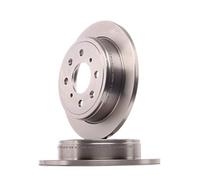 Discos de freno DELPHI BG2538 trasero, macizo, 2 Pieza