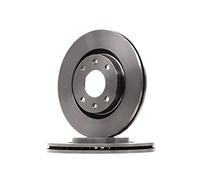 2x DELPHI Disco de freno Delantero Ø266mm Altura: 34,2mm Espesor: 22mm ventilado BG3620