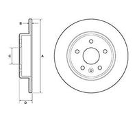 DELPHI BG4761C Disco de freno