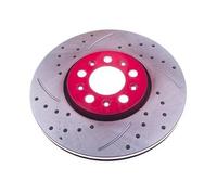 2x DENCKERMANN Disco de freno Delantero Ø288mm Altura: 34,5mm Espesor: 25mm Corona de Agujeros - Ø: 100mm ventilado perforado B130265S Compatible con VW Polo V Hatchback 6R1, 6C1 Golf IV Hatchback 1J1