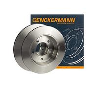 2x DENCKERMANN Disco de freno Trasero Ø284mm Altura: 24,7mm Espesor: 10mm Corona de Agujeros - Ø: 114,3mm macizo B130683
