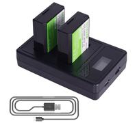 2X DENEEPR 7.2V 2300mAh Batería de Reemplazo LP-E10 con Cargador para Canon EOS 1100D, 1200D, 1300D, 1500D, 2000D 3000D, 4000D,Rebel T3, T5, T6, T7,T100 Kiss X50, X70 X80, X90 Cámara Digital