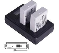 2X DENEEPR Baterías de Ion de Litio 7.4V 2000mAh para Batería LP-E8 Canon EOS batería Rebel T2i T3i T4i T5i EOS 550D 600D 650D 700D Kiss X4 X5 X6 X7 LC-E8E