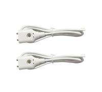 2X Detector de Alarma de Fuga de Agua con Sensor Cableado, Cable de 1 Metro, Sonda de Sensor de Nivel de Agua, Postes Metálicos Dobles