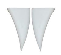 2X Dientes de Coche con Colmillos de Vampiro 3D - Infundir espíritu Festivo, decoración de Coche con Dientes de Vampiro Impermeables, Colmillos de Coches de Halloween | Cuernos de Blancos,