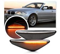 2X Dinámica LED intermitentes laterales luz de señal de giro dinámica indicadora lateral luces de giro luz lateral de marcador compatibles con BMW Serie 3 E46 Coupe Convertible LCI 2004-2006