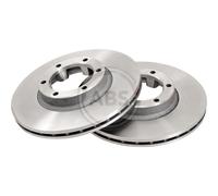 2x Disco de Freno Ø255mm Delant. Ventilado para Mitsubishi L 200 2.5 Td 4WD