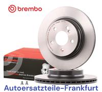 2x Disco de freno BREMBO TRASERO MERCEDES-BENZ CLASE C E W204 C204 S204 A207 ...