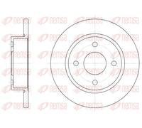 2x Disco de freno Eje delantero macizo 6047.00 REMSA para NISSAN MICRA II