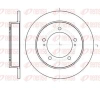 2x Disco de freno Eje delantero macizo 61490.00 REMSA para SUZUKI