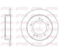 2x Disco de freno Eje delantero macizo 6331.00 REMSA para SUZUKI VITARA Cabrio
