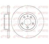 2x Disco de freno Eje delantero macizo 6512.00 REMSA para ALFA ROMEO 156 147
