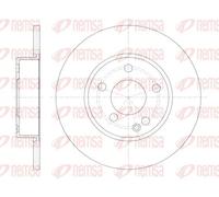 REMSA 2X Disco De Freno Delante Ø276Mm Completo Para Mercedes Clase A W169