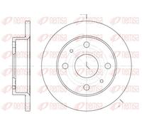 REMSA 2x Disco de Freno Delantero Ø211mm Completo para Daihatsu Cuore VII