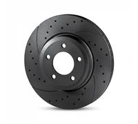 2x Disco de freno Eje delantero perforado RT 21047-GL T5 ROTINGER para BMW X5 X6