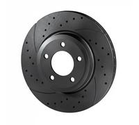 2x Disco de freno Eje delantero perforado RT 21137-GL T5 ROTINGER para BMW X5 X6