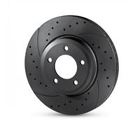 2x Disco de freno Eje delantero perforado RT 21689-GL T5 ROTINGER para NISSAN