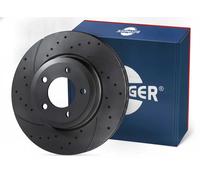 2x Disco de freno Eje delantero perforado RT 21788-GL T5 ROTINGER para PEUGEOT