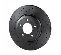 2x Disco de freno Eje delantero perforado RT 2496-GL T5 ROTINGER para BMW 5