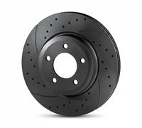 2x Disco de freno Eje delantero perforado RT 2739-GL T5 ROTINGER para BMW 7