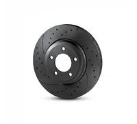 2x Disco de freno Eje delantero perforado RT 2848-GL T5 ROTINGER para VW AUDI