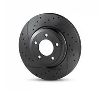 2x Disco de freno Eje delantero perforado RT 2958-GL T5 ROTINGER para VW SKODA