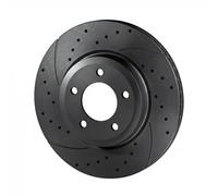 2x Disco de freno Eje delantero perforado RT 4518-GL T5 ROTINGER para VW SKODA