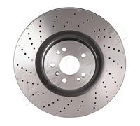 2x Disco de freno Eje delantero perforado/ventil. int. 60-00-0551C ASHIKA