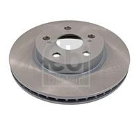 FEBI BILSTEIN 2x Disco De Freno Delante Ø255Mm Ventilado Para Toyota Prius