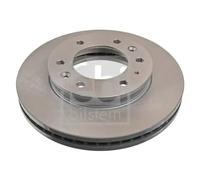 2x Disco de freno Eje delantero ventilación interna 170039 FEBI BILSTEIN