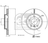 FEBI BILSTEIN 176803 Disco de freno