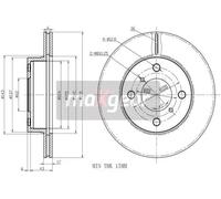 MAXGEAR 19-2327 Disco de freno